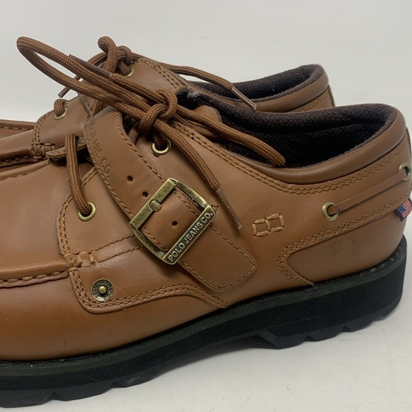 Polo Ralph Lauren Jeans Co Sport Ranger Low Top Buckle Boat Shoe Boots 12 - Picture 9 of 13